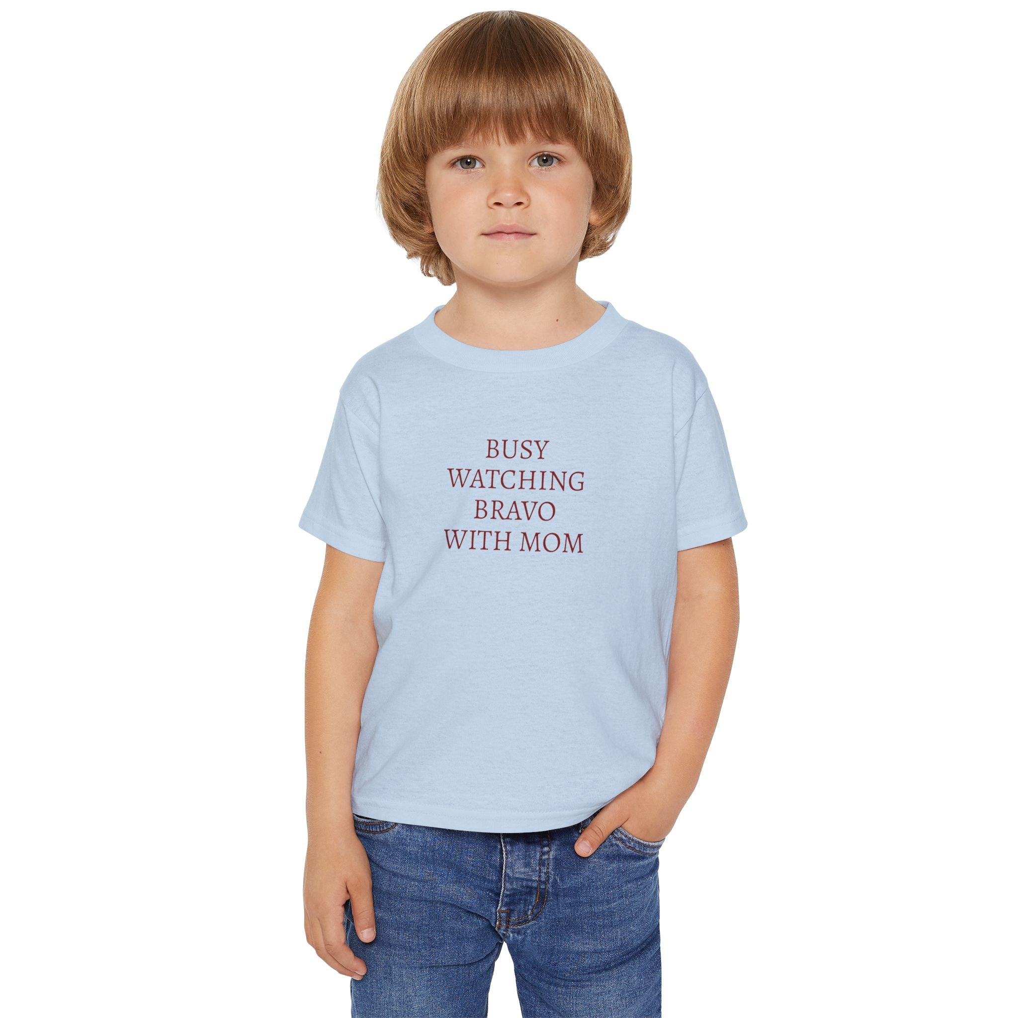 "Busy Watching Bravo With Mom" Toddler T-shirt