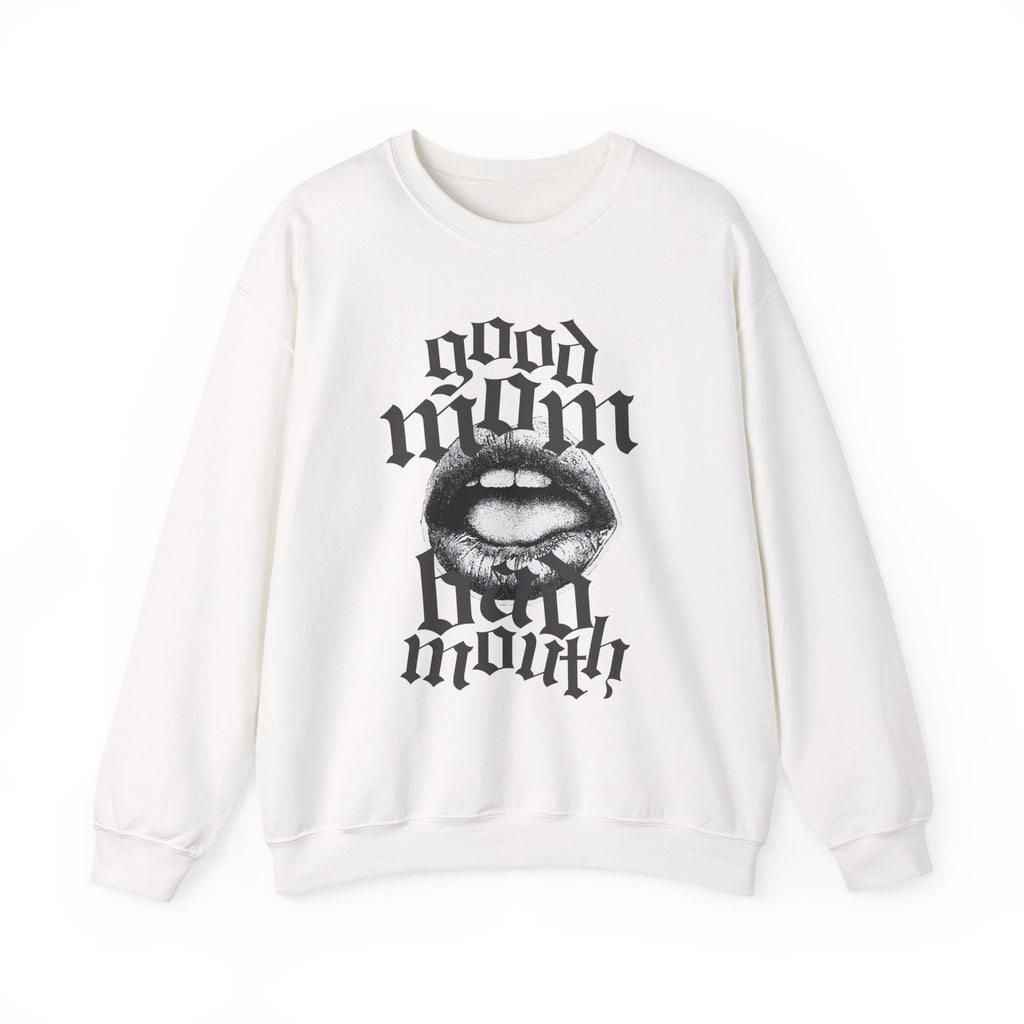 Good Mom Crewneck B&W