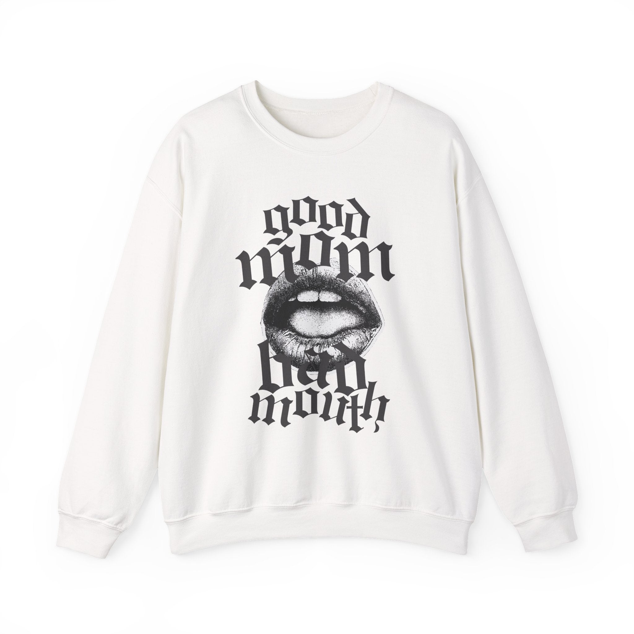 Good Mom Crewneck B&W