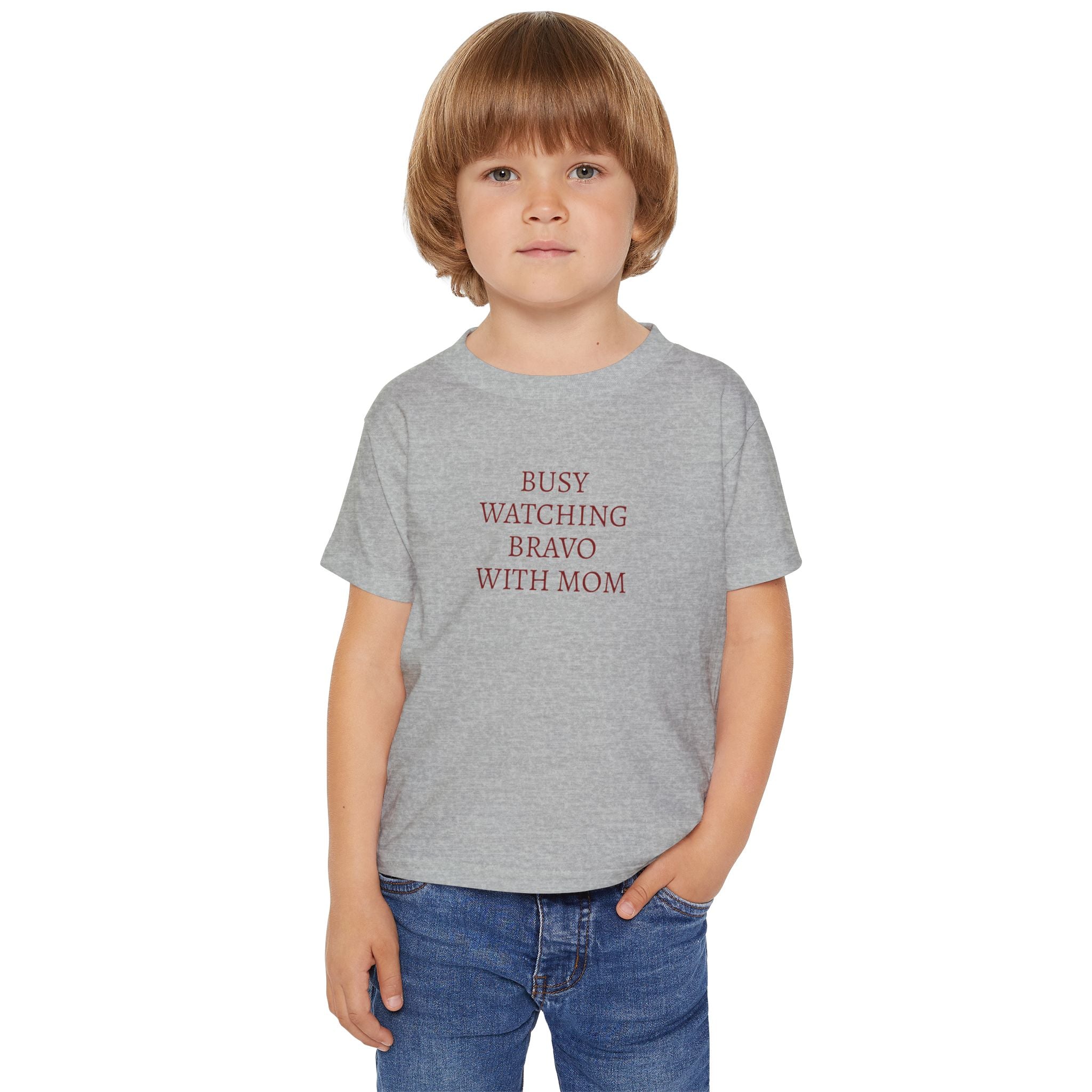 "Busy Watching Bravo With Mom" Toddler T-shirt