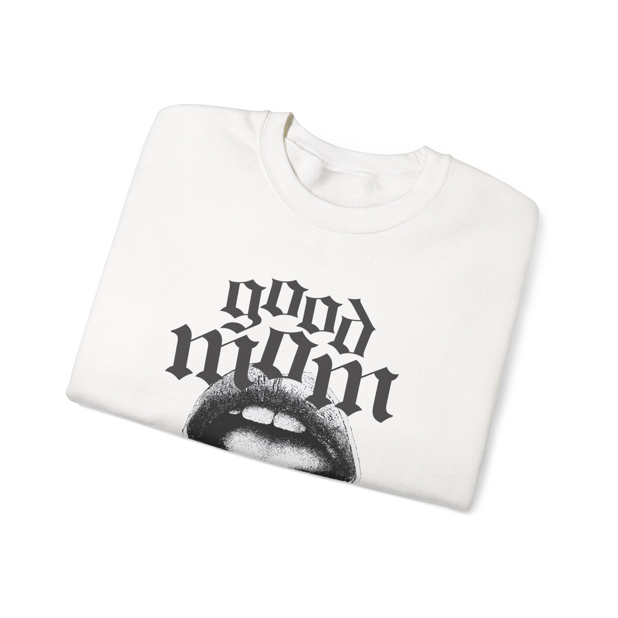Good Mom Crewneck B&W
